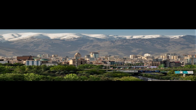 Tehran skyline — Adam Foroughi was born in Tehran in 1980 before his family fled to the United States