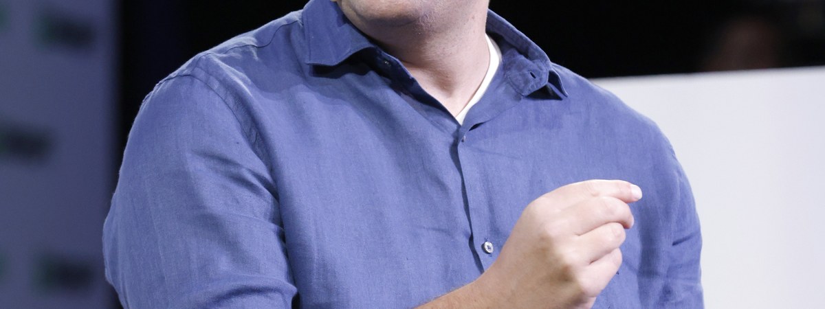Anthropic CEO Dario Amodei speaking at a TechCrunch Disrupt event
