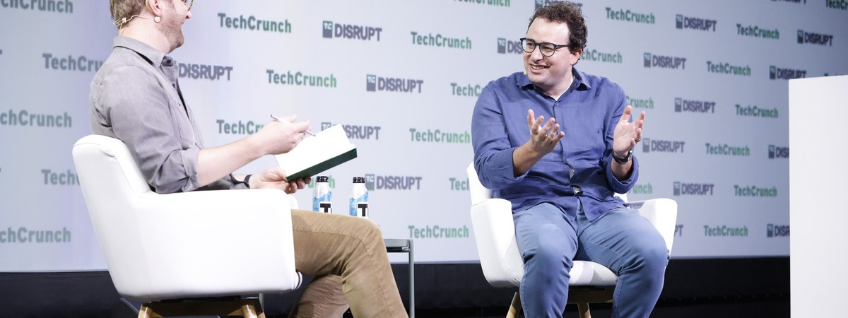 Anthropic CEO Dario Amodei on stage at a tech conference