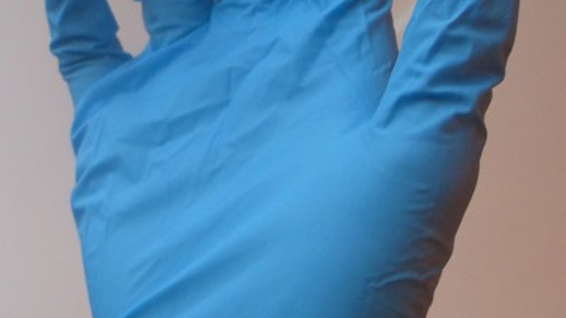 Disposable medical gloves — one of Medline's signature product lines behind Charlie Mills' wealth