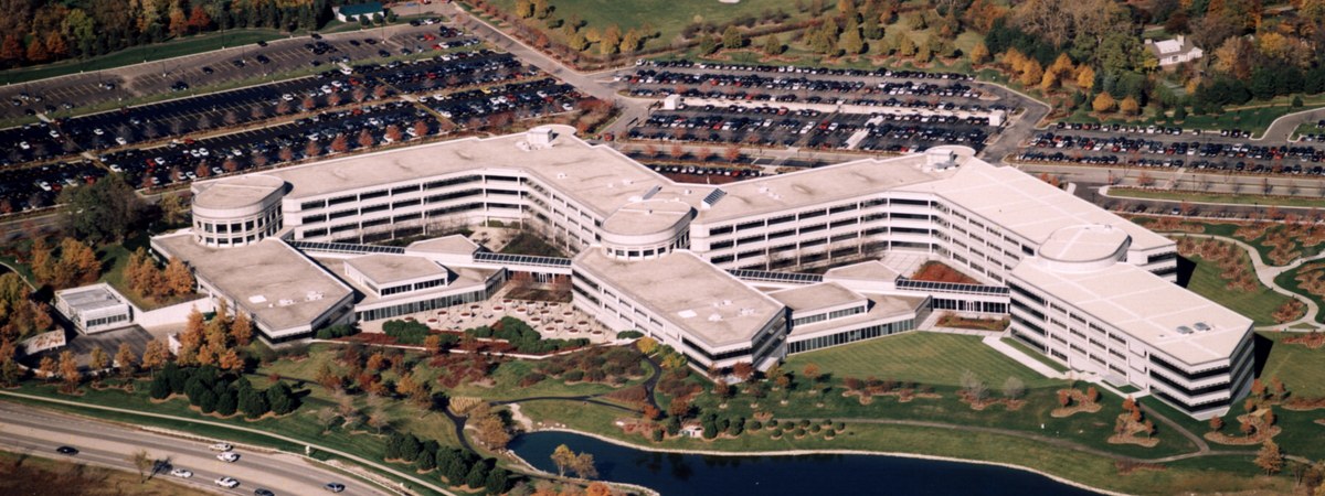 Corporate campus in Northfield, Illinois — the hometown of Charlie Mills' Medline Industries