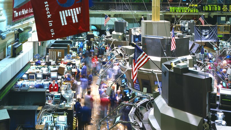 Stock exchange trading floor — Medline went public on the Nasdaq in December 2025