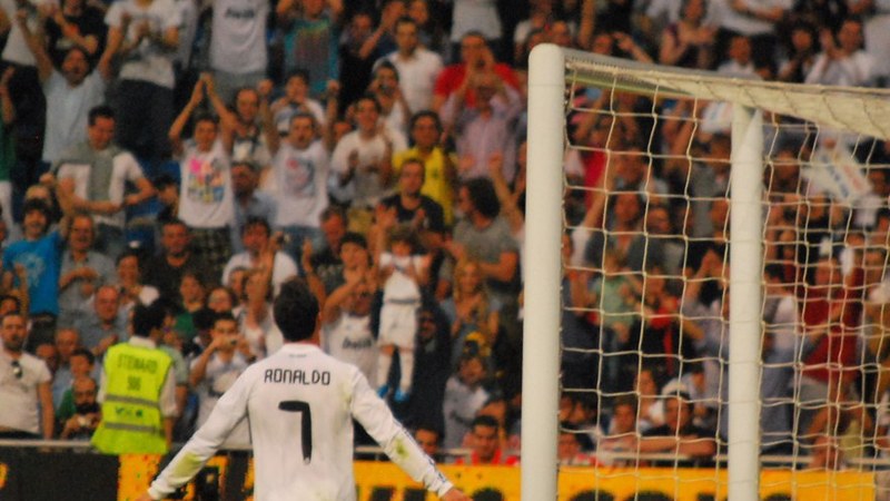 Cristiano Ronaldo celebrating a goal