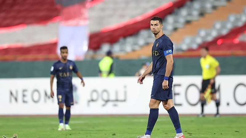 Cristiano Ronaldo playing for Al Nassr in September 2023