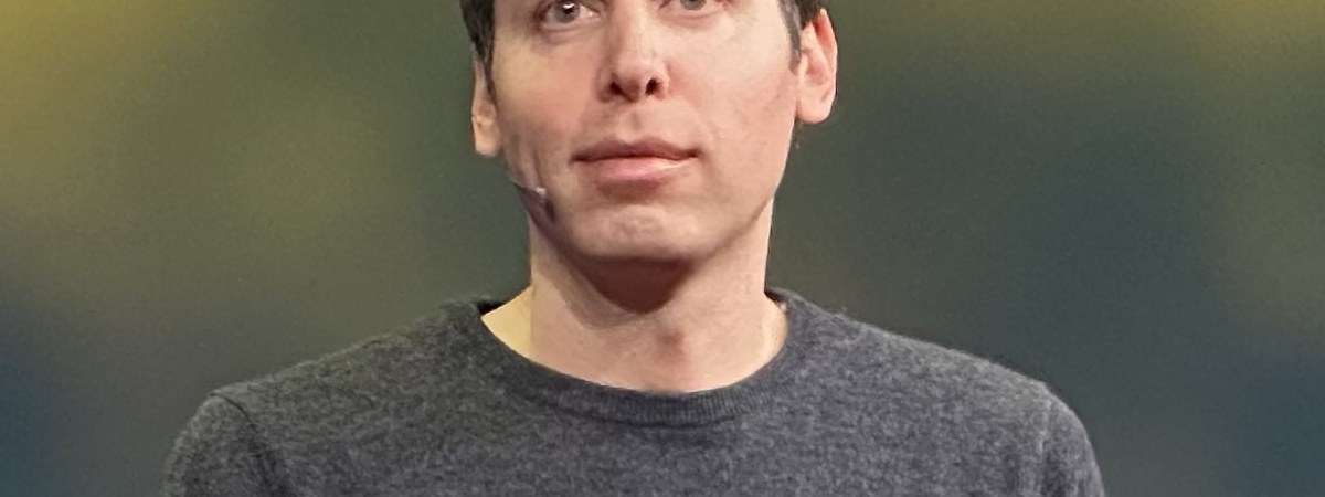 Sam Altman speaking at TED