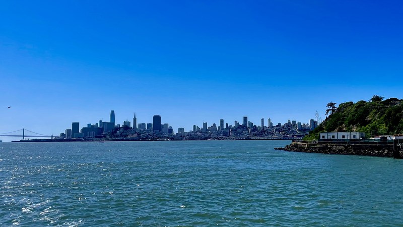 The San Francisco skyline photographed in 2024