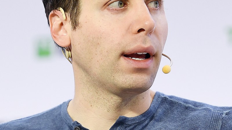 Sam Altman photographed at a 2019 technology conference