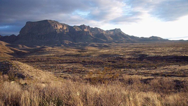 West Texas ranch desert landscape at golden hour