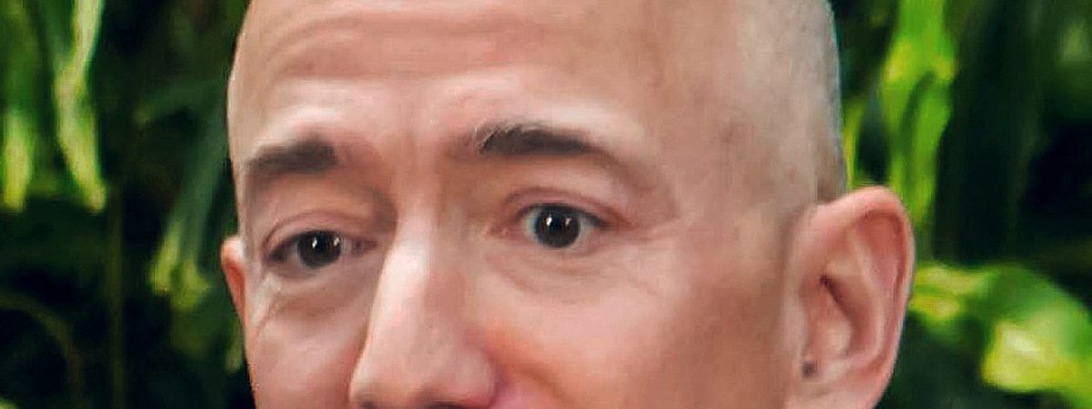 Jeff Bezos, founder of Amazon, photographed at a public event