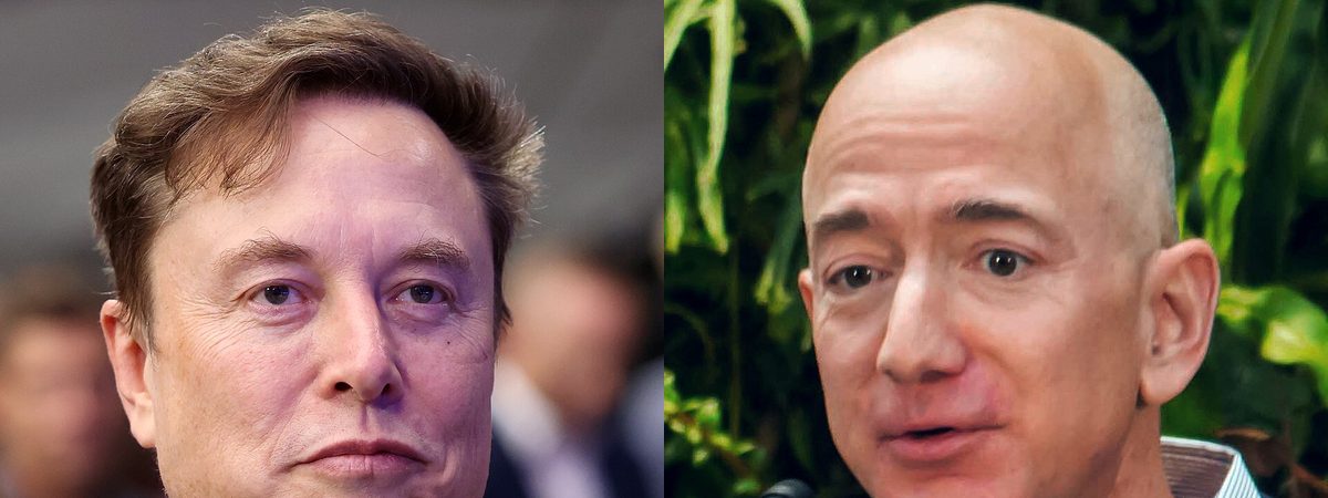 Jeff Bezos and Elon Musk — the two richest Americans compared