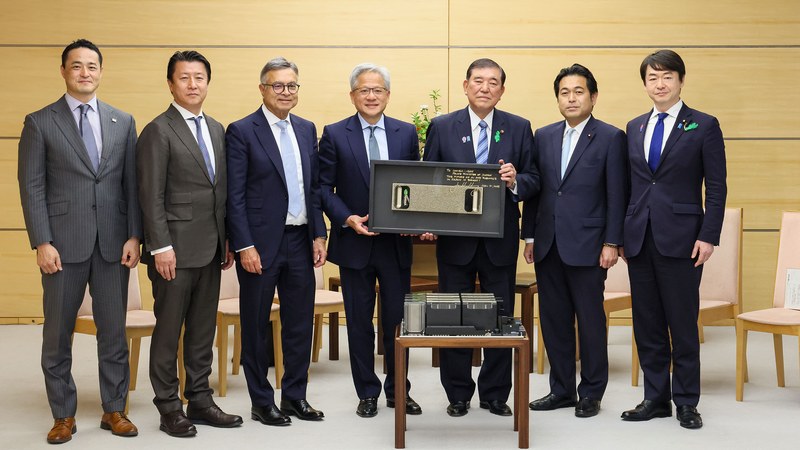Jensen Huang meeting Japan's prime minister — Nvidia's global AI partnerships span governments worldwide