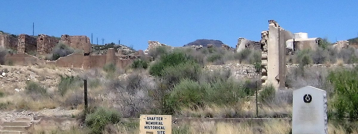 Shafter, Texas ghost town buildings in West Texas