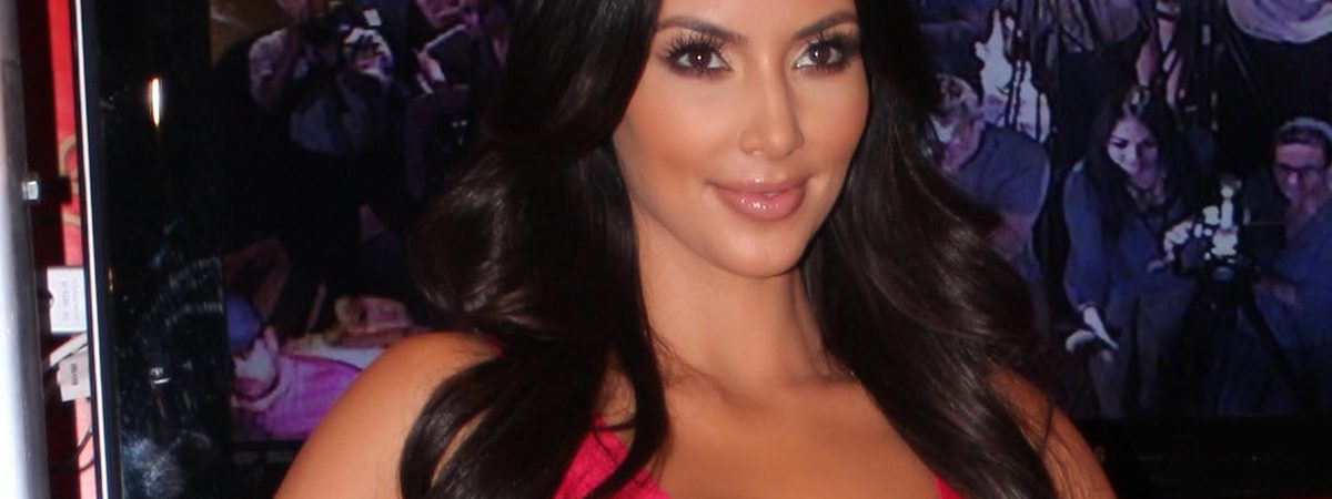 Kim Kardashian at the unveiling of her Madame Tussauds wax figure in 2010