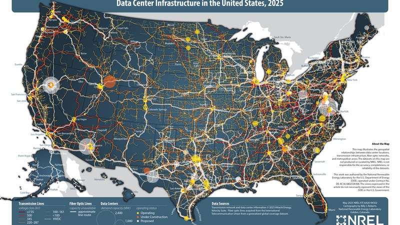 Data center infrastructure — the scale of compute behind modern AI labs