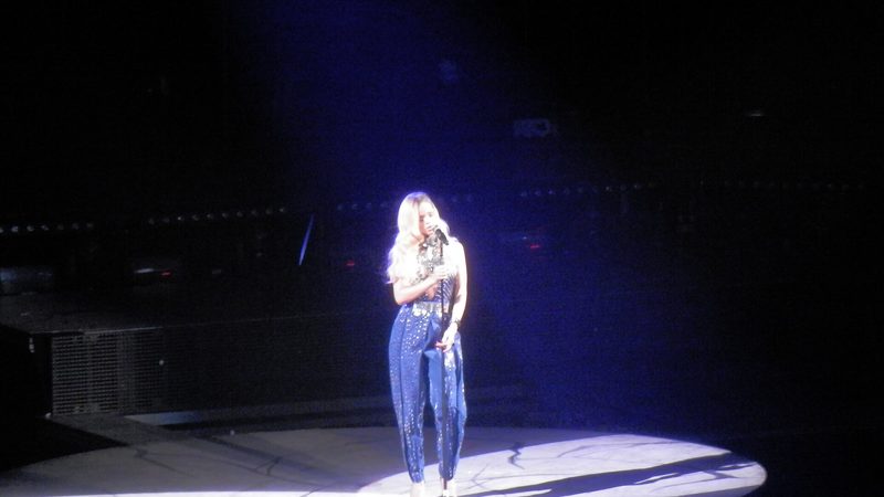 Rihanna performing during the Diamonds World Tour in Portugal