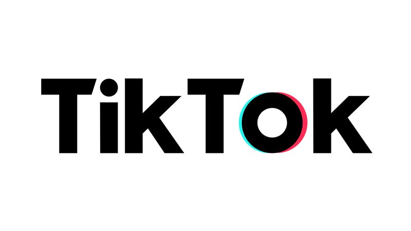 TikTok wordmark logo — the global short-video brand at the center of Zhang Yiming's empire